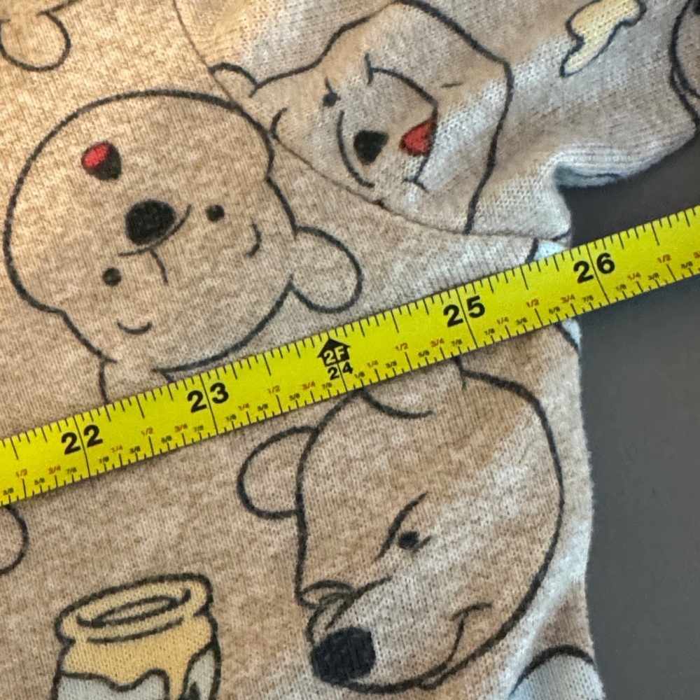 Disney Winnie The Pooh Lightweight Soft Fleece Pajama 2pc Set SZ XL (16-18) - Picture 10 of 11